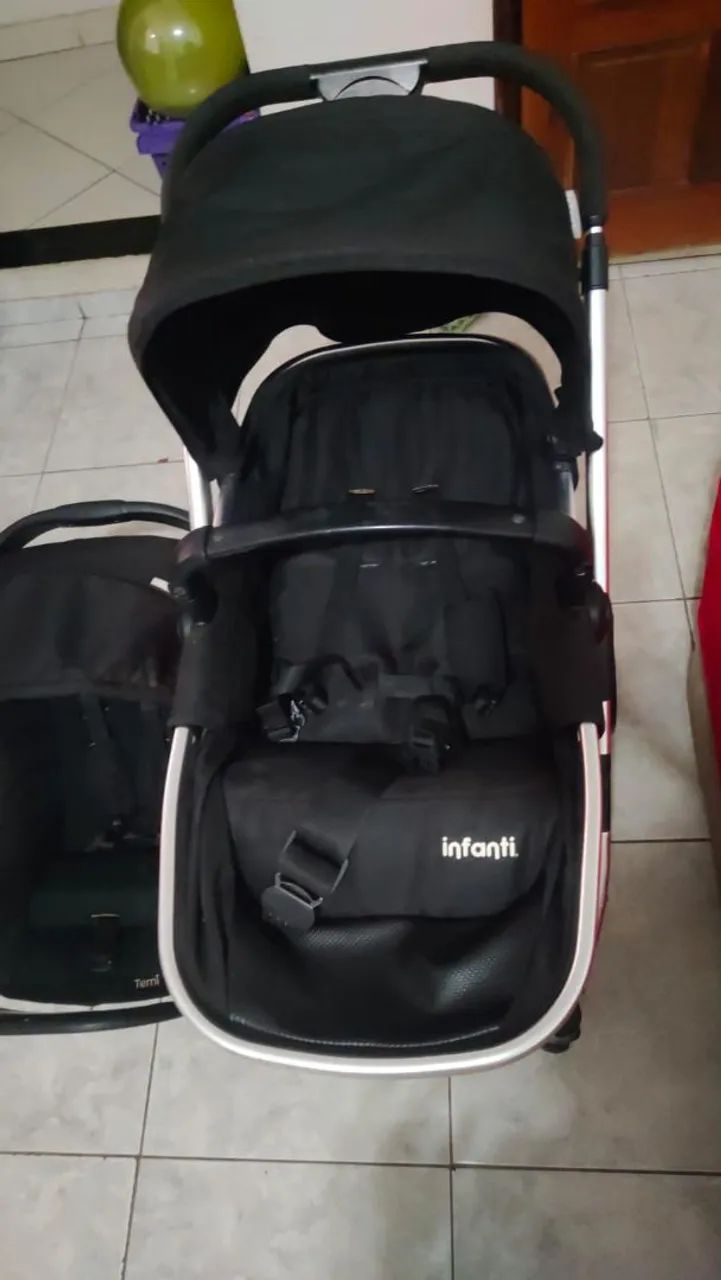 Carrinho Moises com bebê conforto com isofix - Foto 3