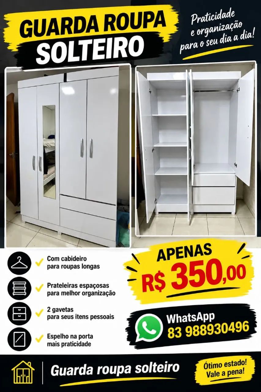 Guarda roupa solteiro 