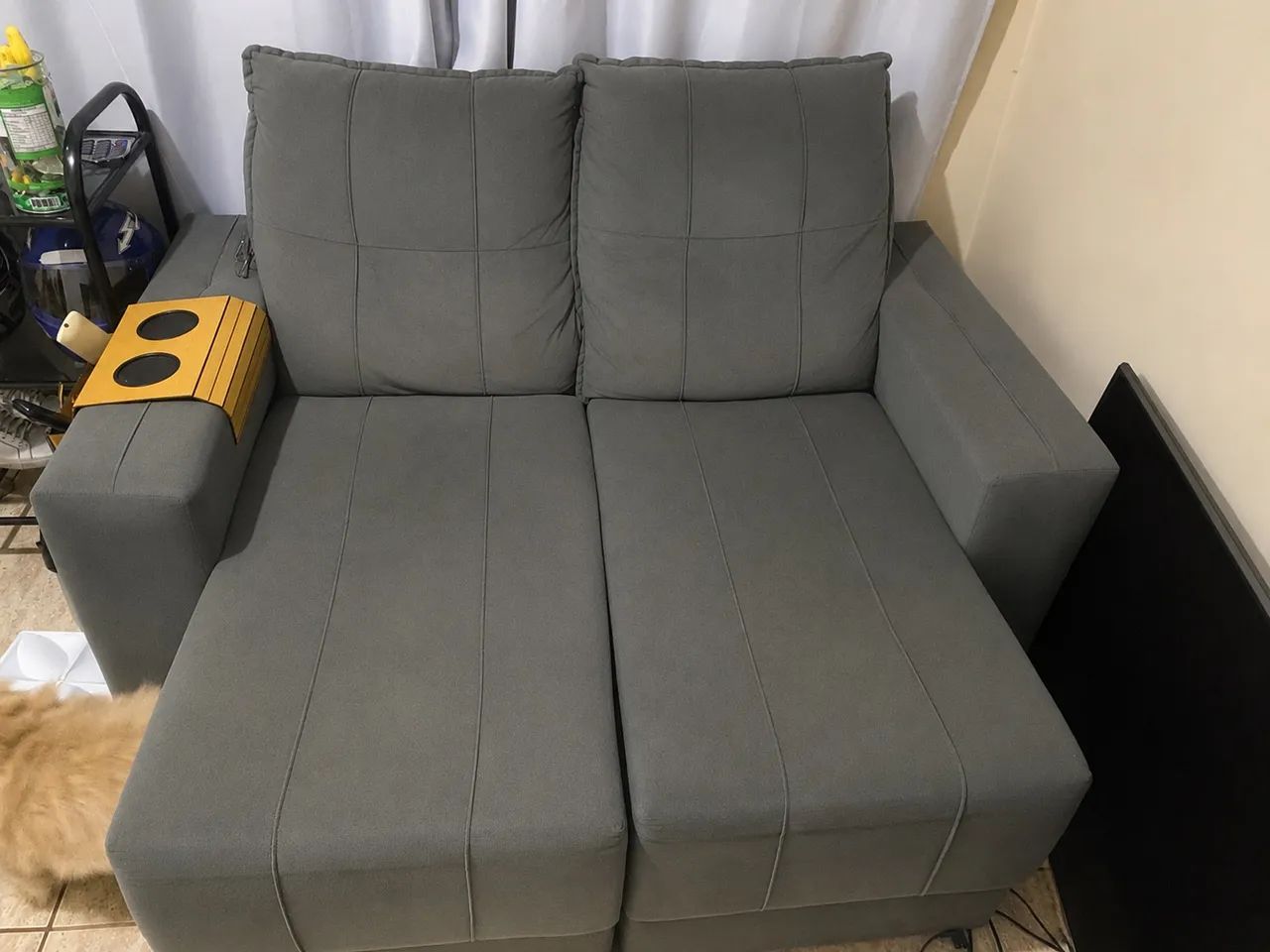 Sofá retratil e reclinável, 150 cm de largura. - Foto 3