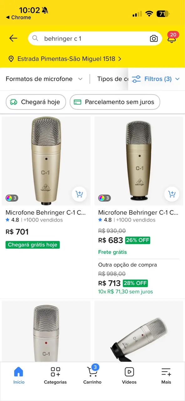 Microfone Behringer C1 - Foto 4