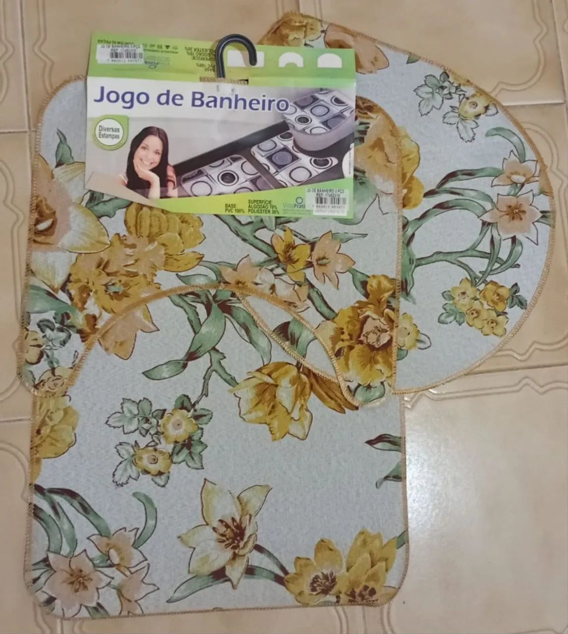 Conjunto de tapete para banheiro  - Foto 2