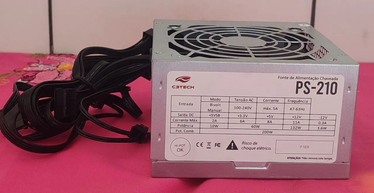 Fonte chaveada 200W