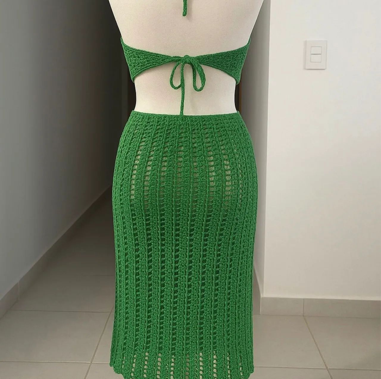 Vestido MIDI em crochê  - Foto 2