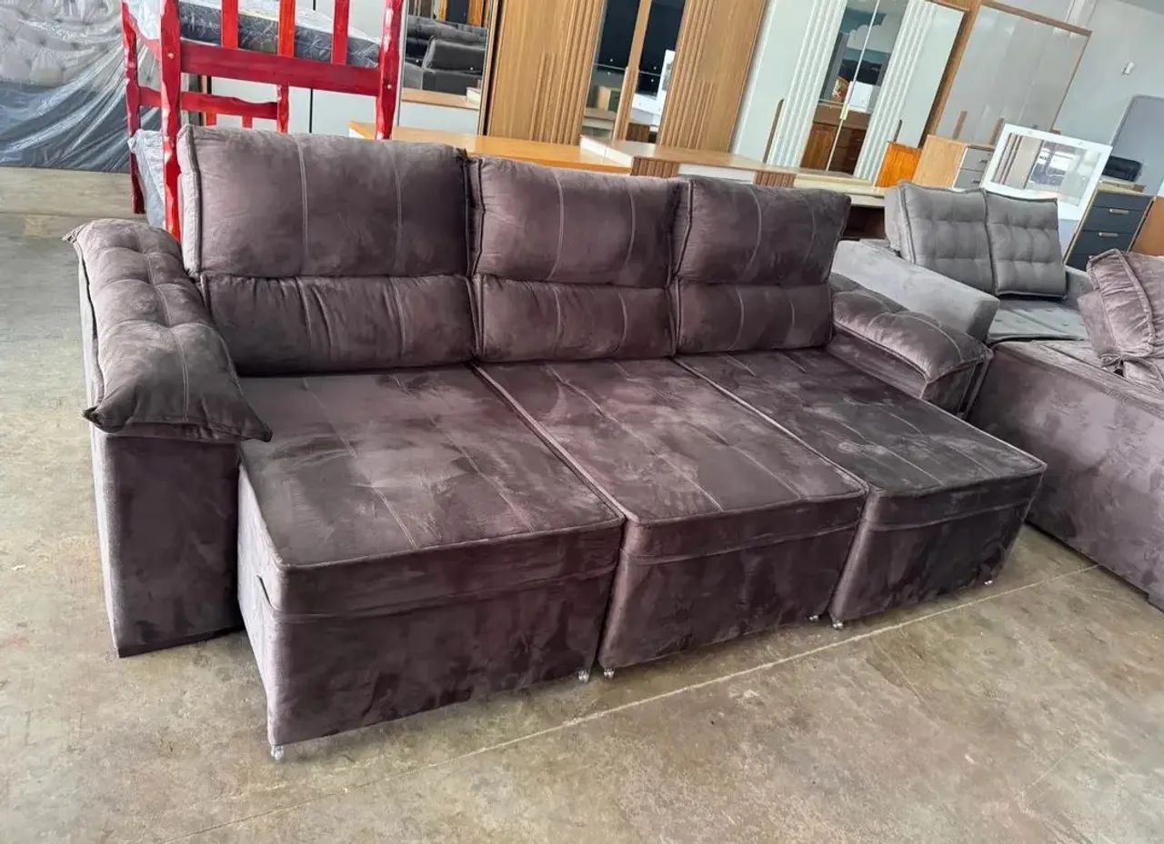 SOFÁ RETRÁTIL E RECLINAVEL NOVO