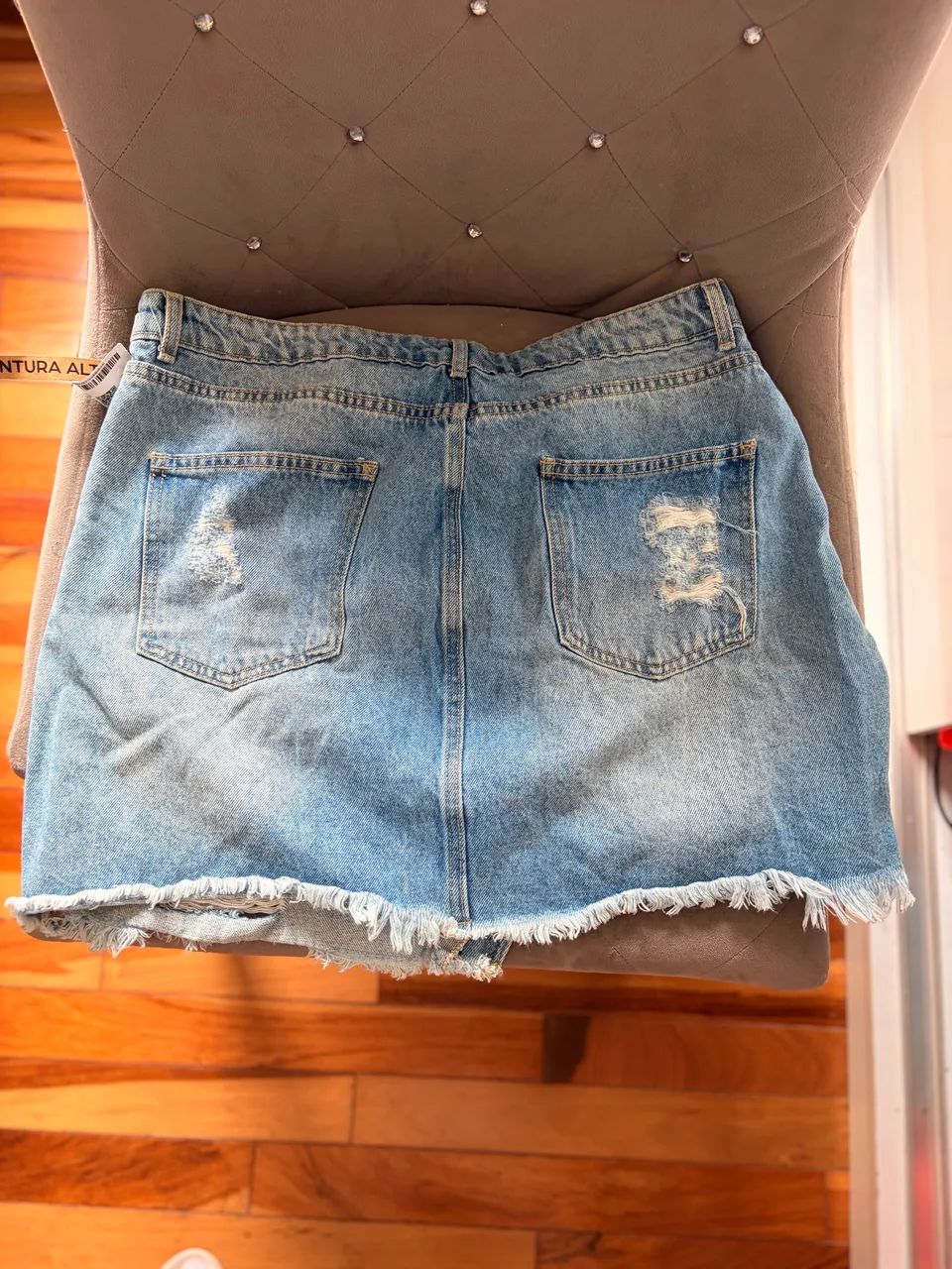 Saia jeans tamanho 46 - Foto 3