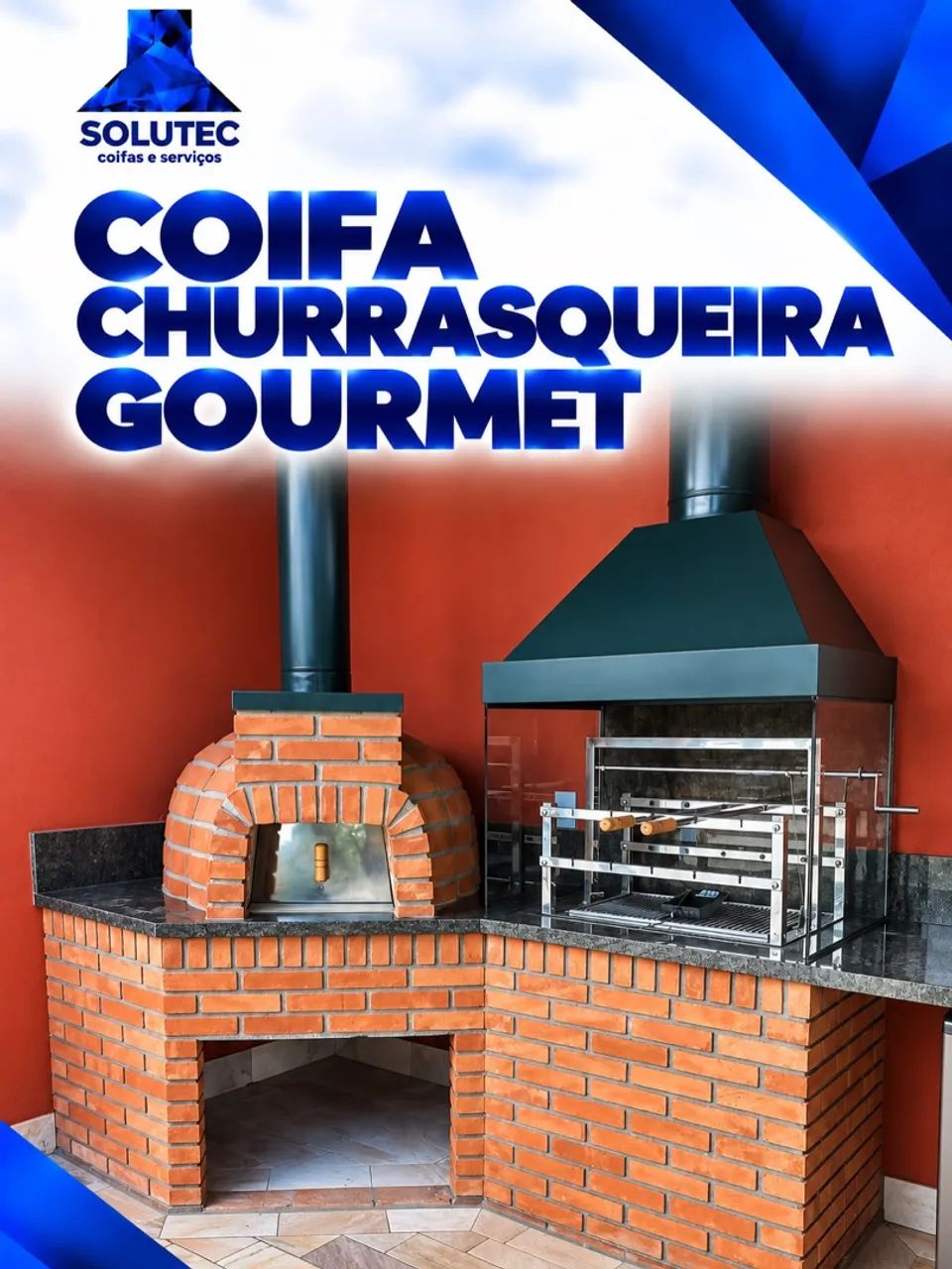 Coifa gourmet churrasqueira 