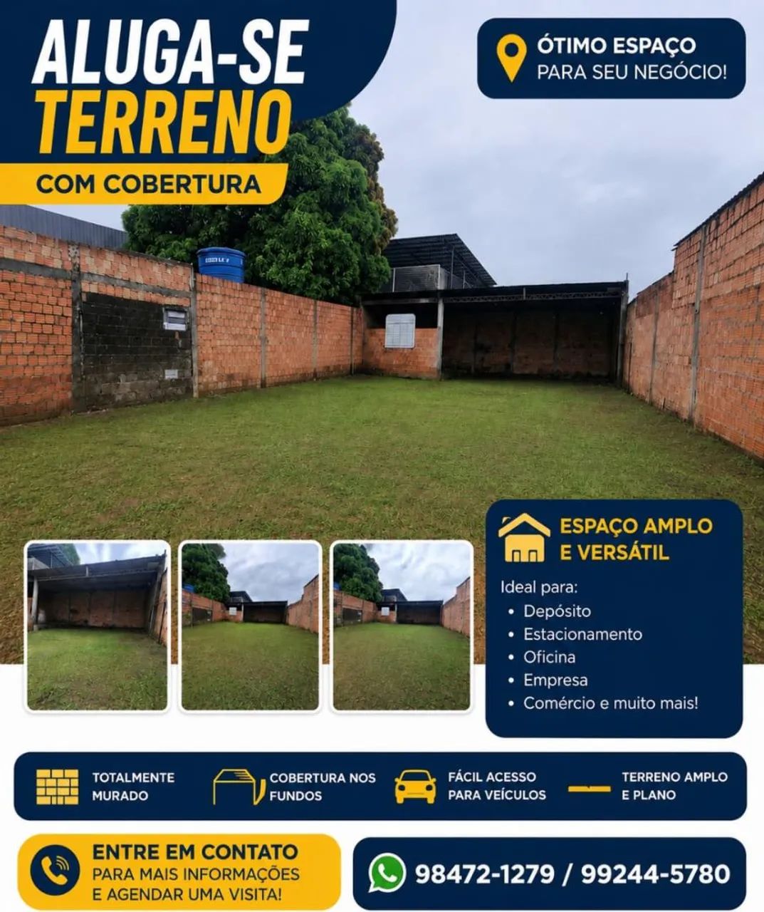 Aluga-se terreno