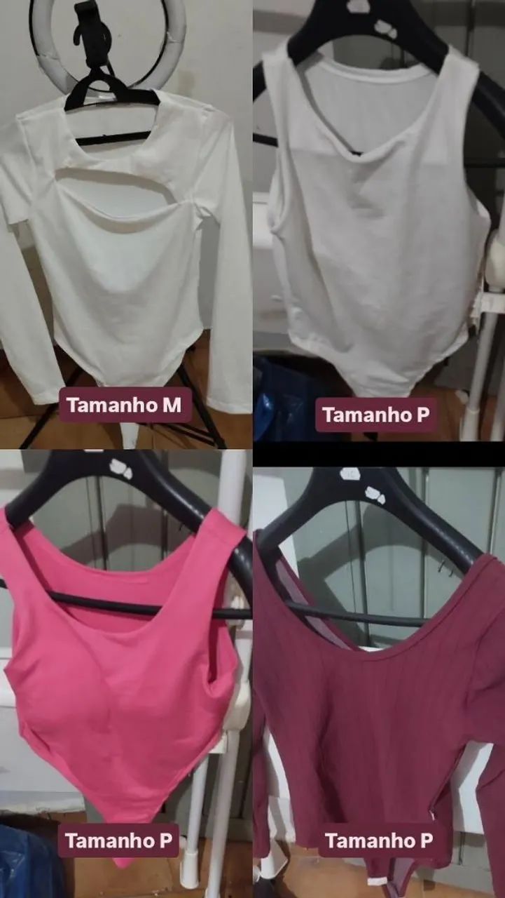Vendo roupas usadas pouquíssimas vezes e em ótimo estado com preço de bazar 