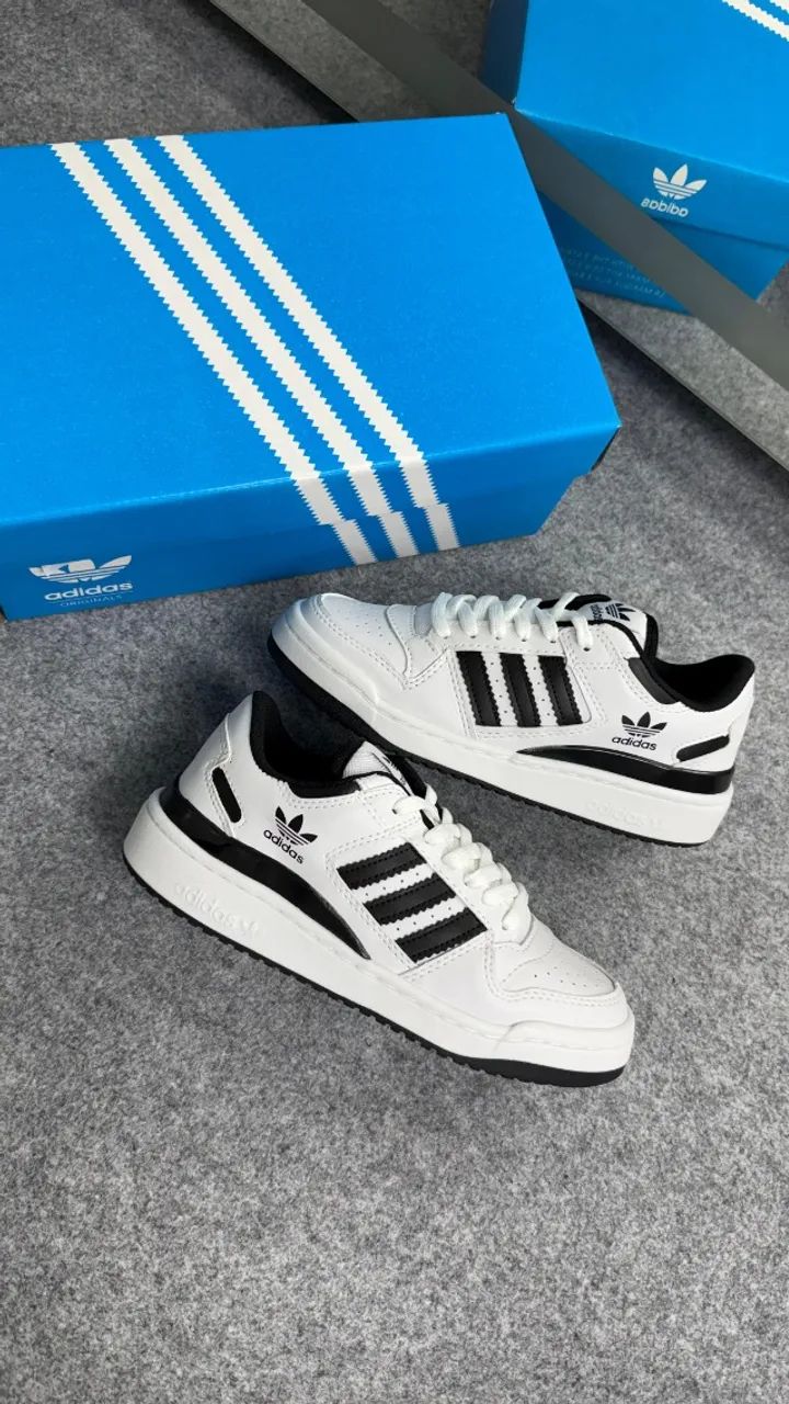 Tenis Adidas fórum Branco preto - Foto 5