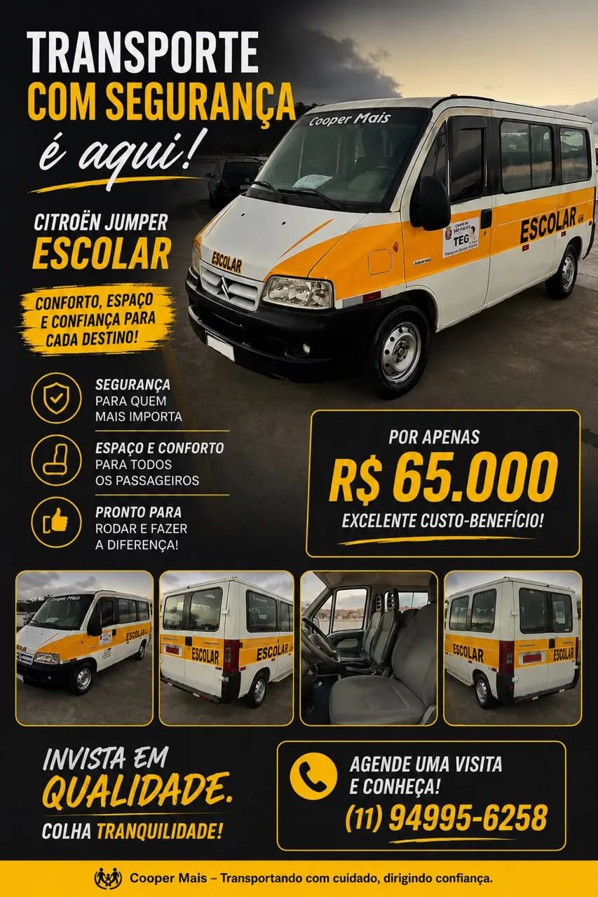 Vende-se Citroën jumper van escolar 