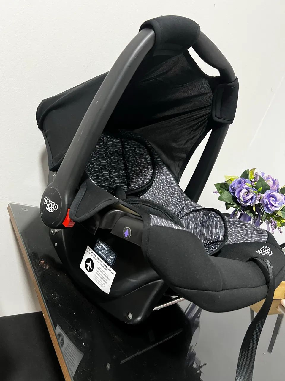 Carrinho e bebê conforto Cosco + almofadas redutoras de Brinde - Foto 3