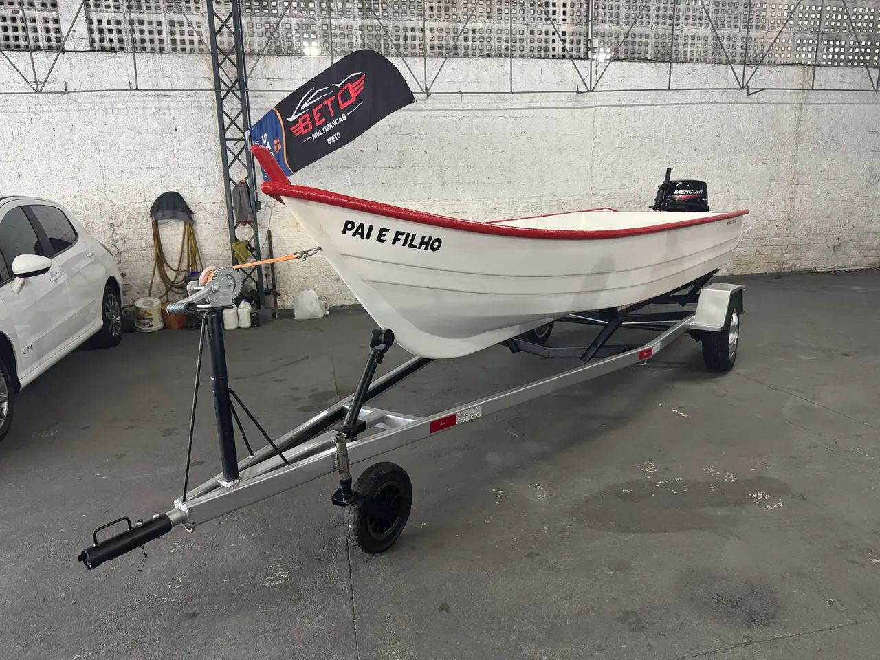 Barco motor mercúry 15 hp super  - Foto 4