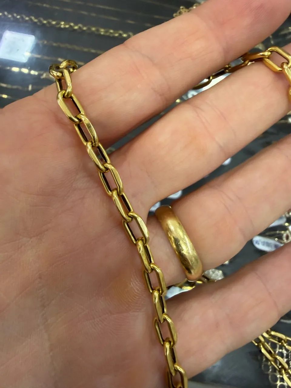 Cordão de Ouro 18k com 20 gramas + pingente  - Foto 2