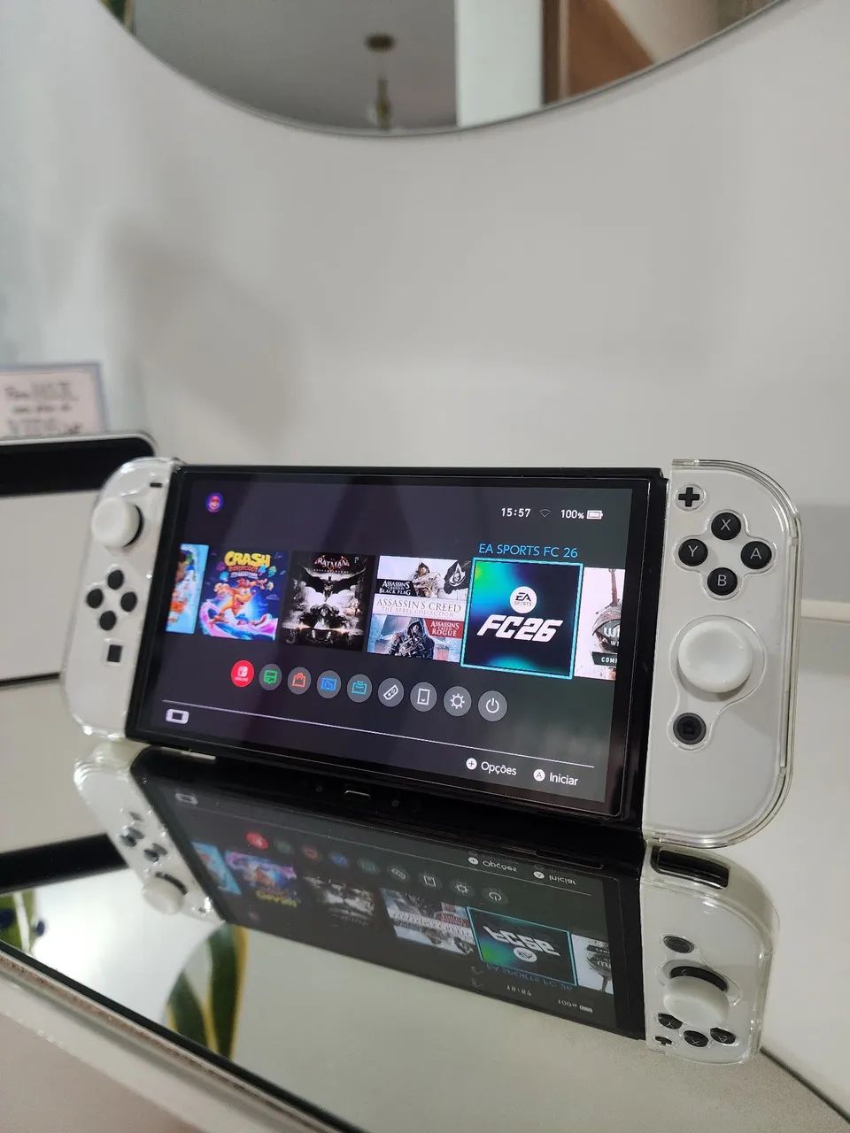 Nintendo Switch OLED DESBLOQUEADO 256GB com 10 Jogos + Vários