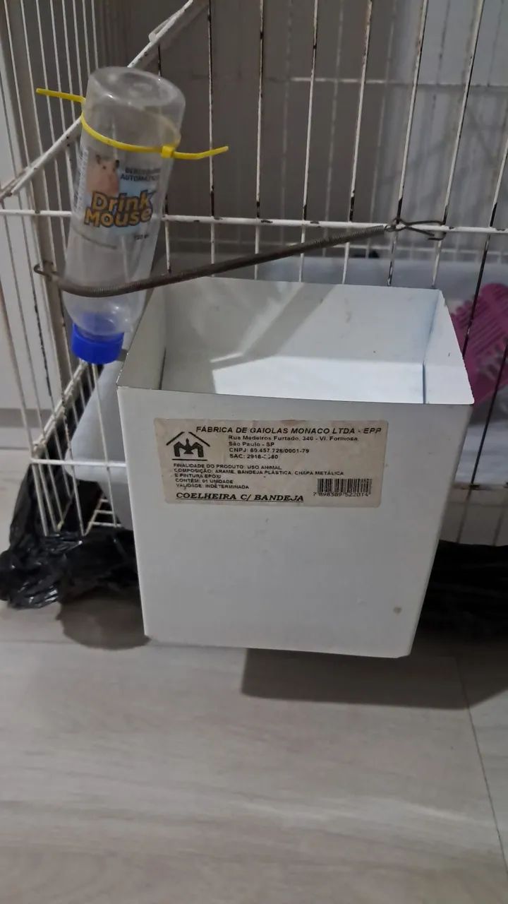 Gaiola usada para porquinho da India 65576072871682122