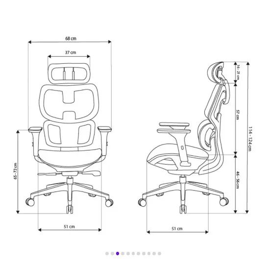 Cadeira Ergonômica Elements Siggy - Foto 2