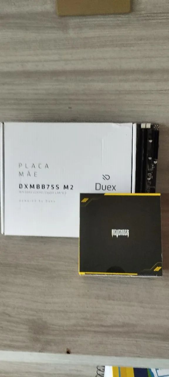 Kit placa mãe processador e memória  - Foto 4