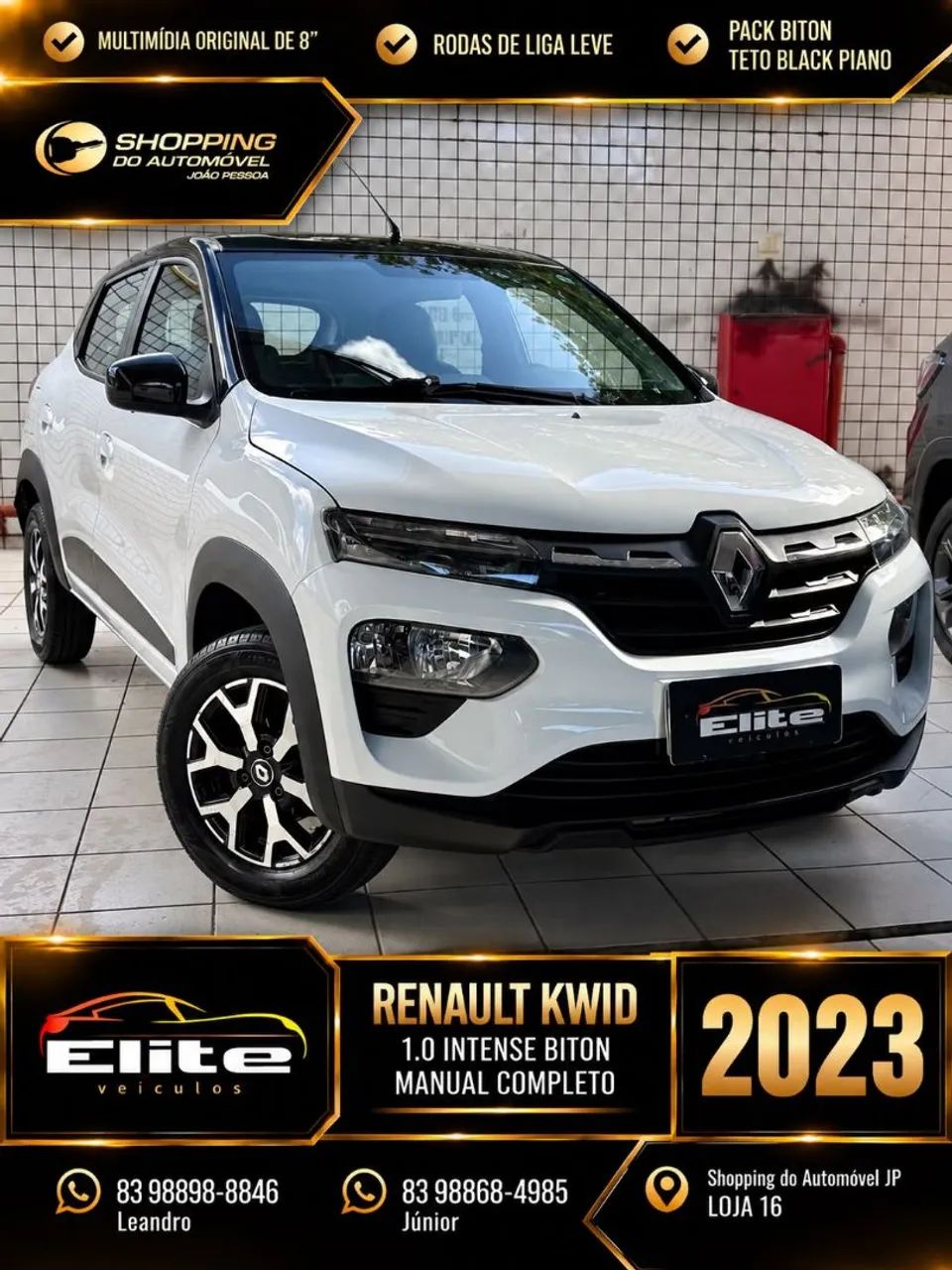 Renault Kwid Intense 1.0 Flex 12V 5P Mec. 2023