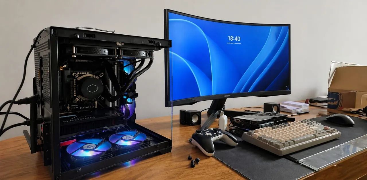 Monitor Samsung Odyssey 34' polegadas WQHD 165hz - Foto 3