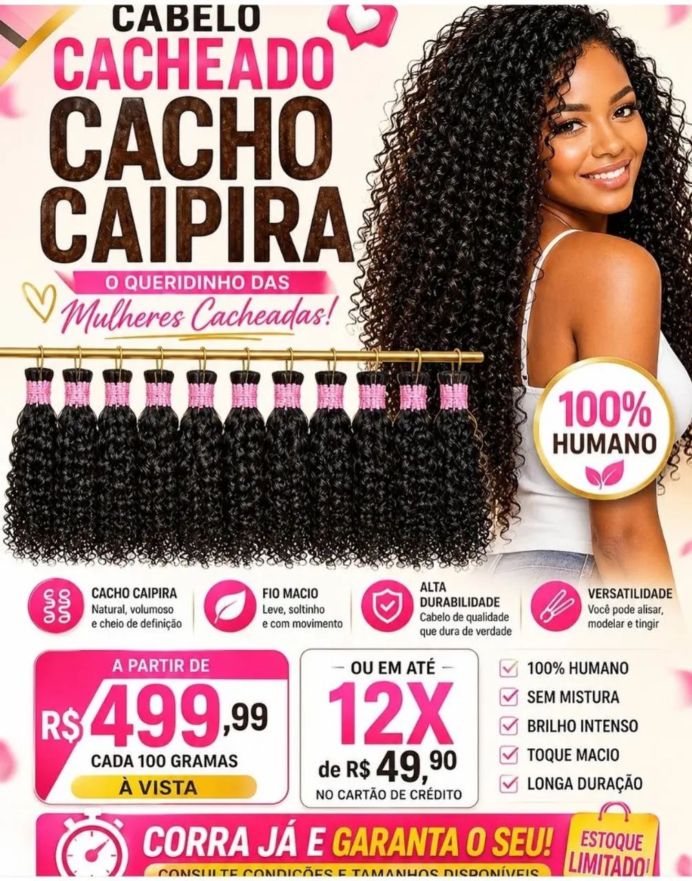 Mega hair e cabelos humano - Foto 3