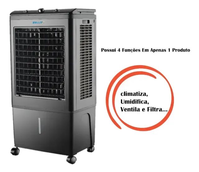Climatizador de Ar Evaporativo Zlx-45 45 Litros 4 Funções 150w Zellox - Foto 5