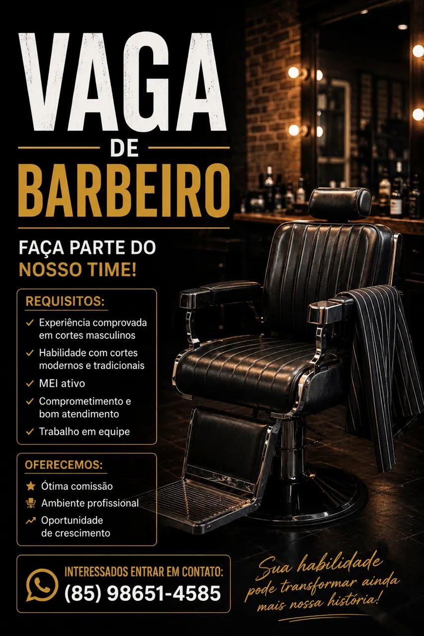 VAGA DE BARBEIRO