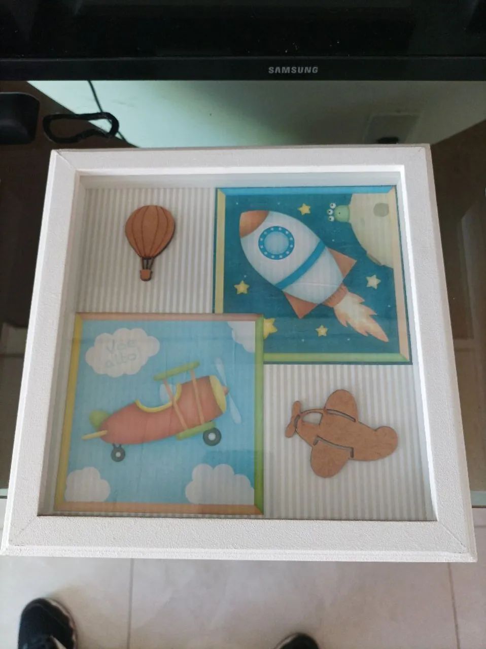 Quadro kit infantil com vidro. - Foto 3