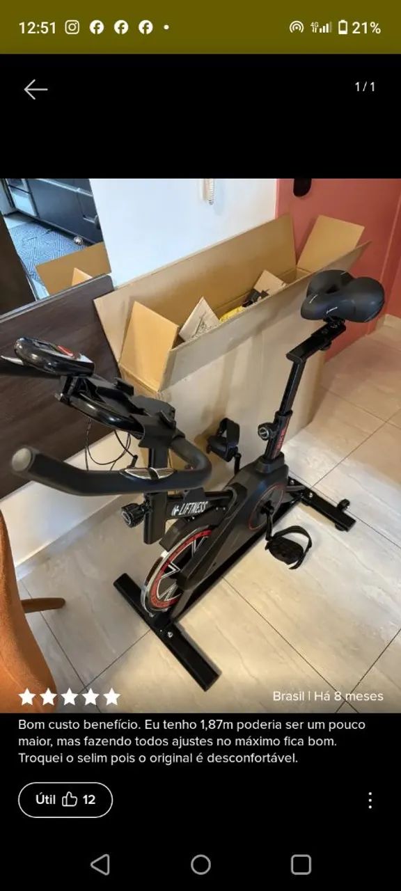 Bicicleta Ergométrica Spinning  - Foto 2