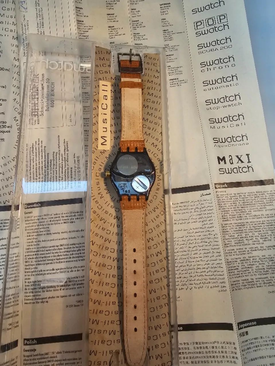 Relógio Swatch Suiço Original como novo Musicall SLM103 Ovation nota e caixa  - Foto 4