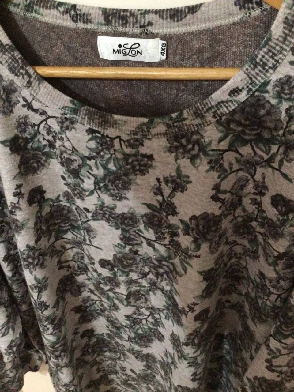 BLUSA MOLETINHO XGG FLORAL - Foto 5