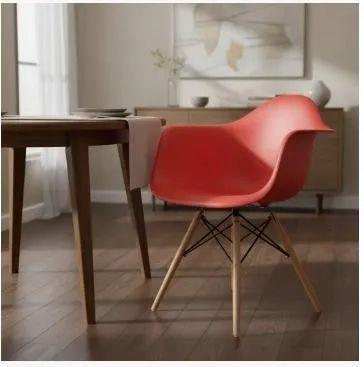 CADEIRA CHARLES EAMES COM BRAÇO - Foto 2