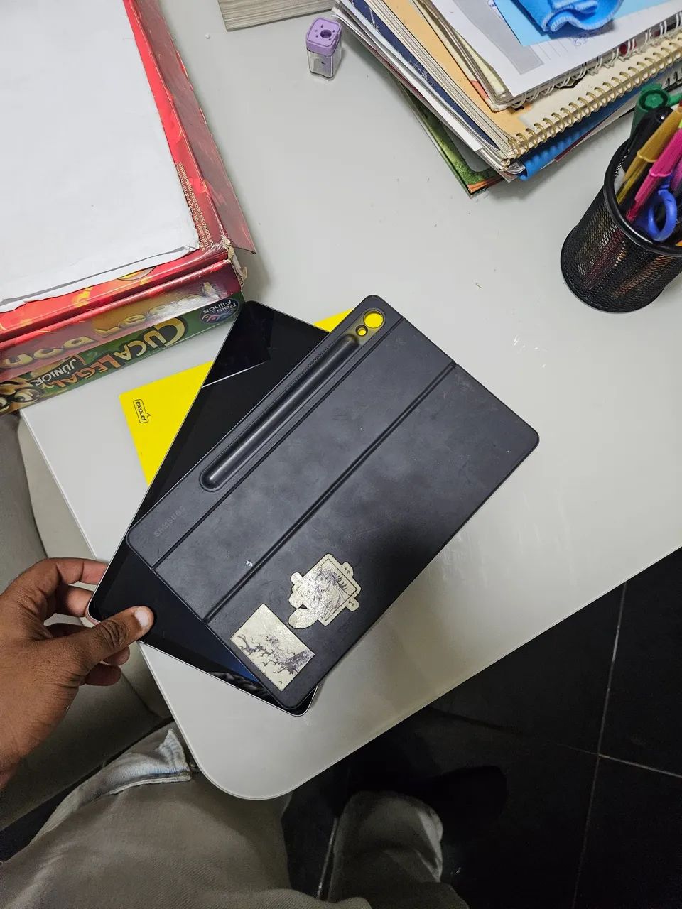 Galaxy tab S9 (kit completo) com defeito - Foto 4