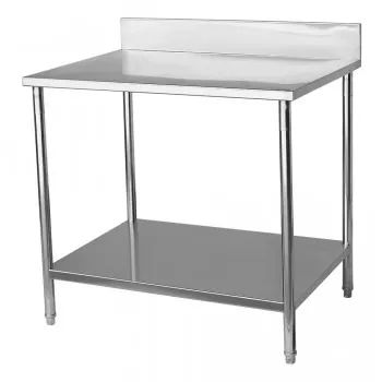 Mesa Aço Inox com Paneleiro 80x60