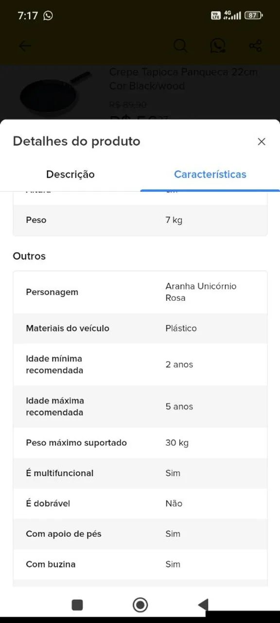 Carrinho de passeio  - Foto 4