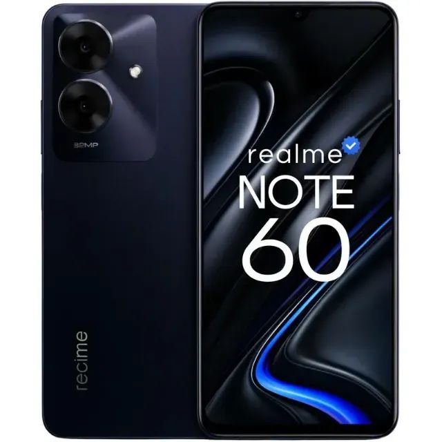 Celular Smartphone Realme Note 60 Dual Sim 128gb 4gb Ram Cor Preto