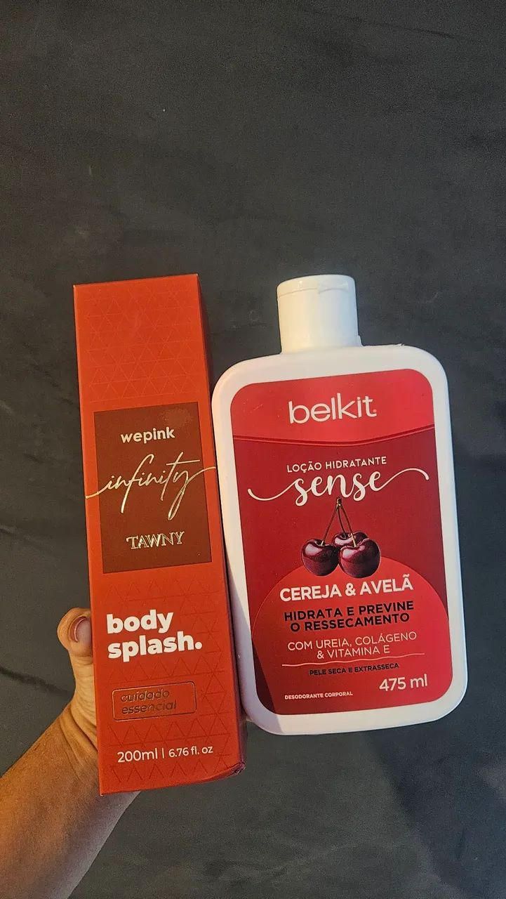 Kit body splash wepink + hidratante belkit
