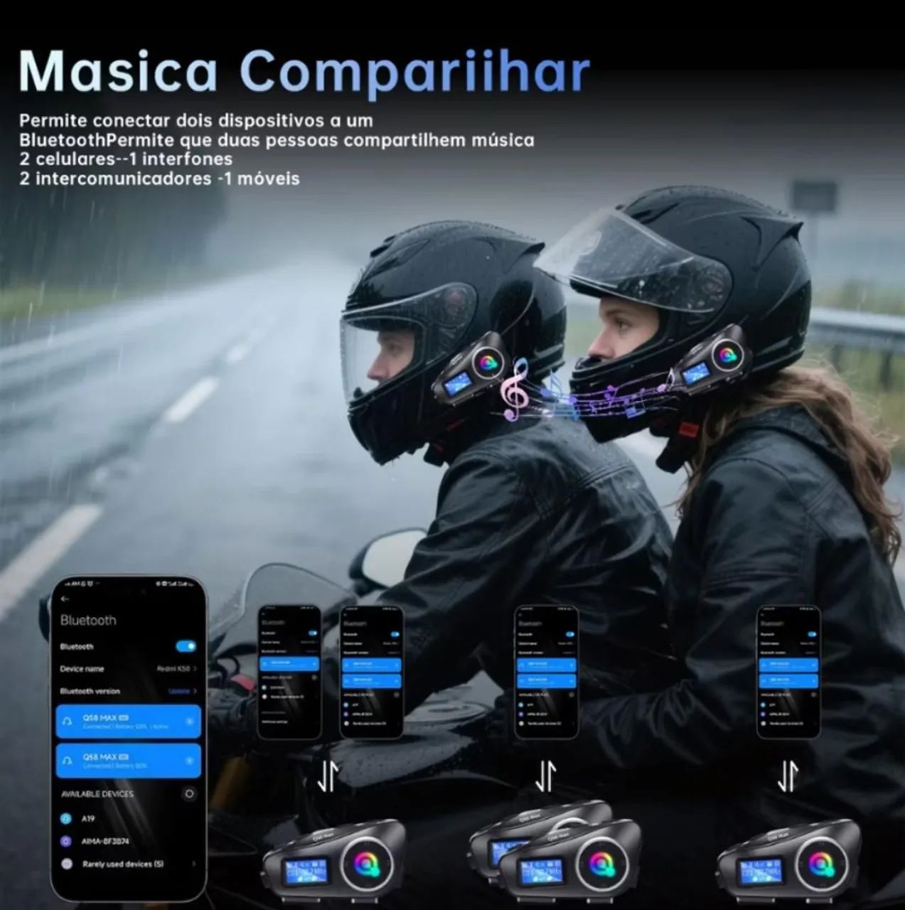 Intercomunicador para capacete  - Foto 3