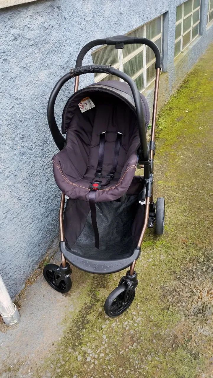Carrinho e bebê conforto da galzerano - Foto 2