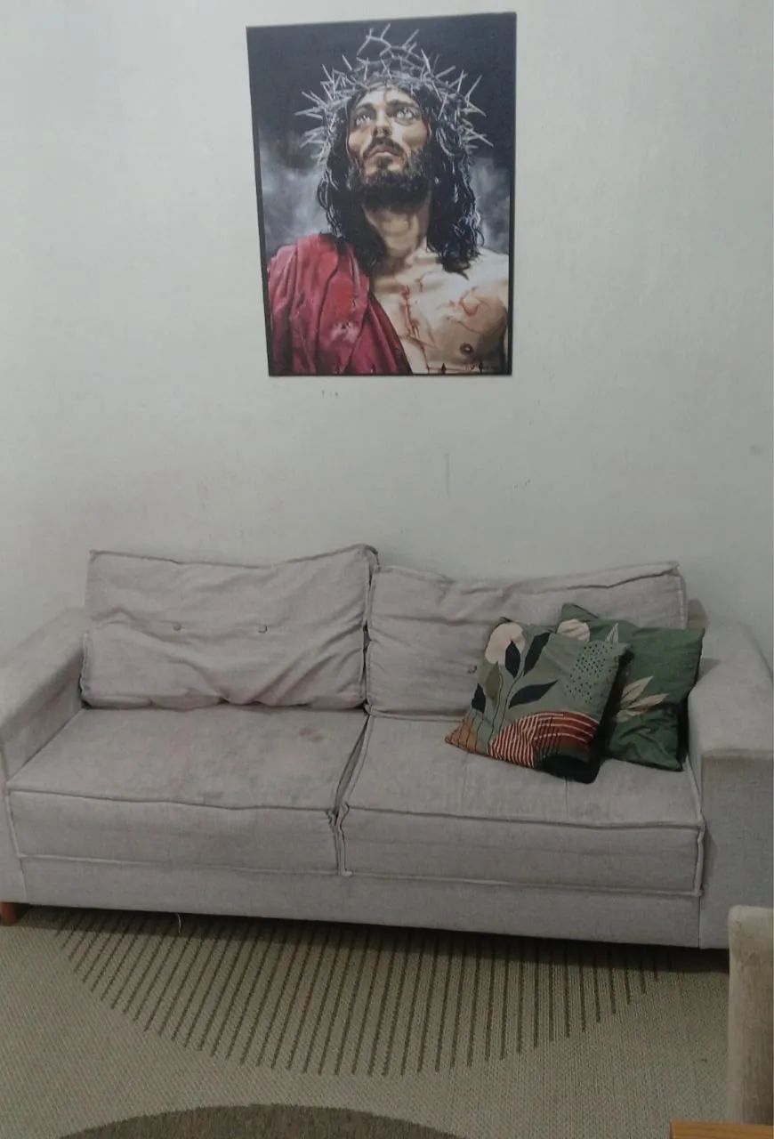 Sofá Confortável 3 Lugares 