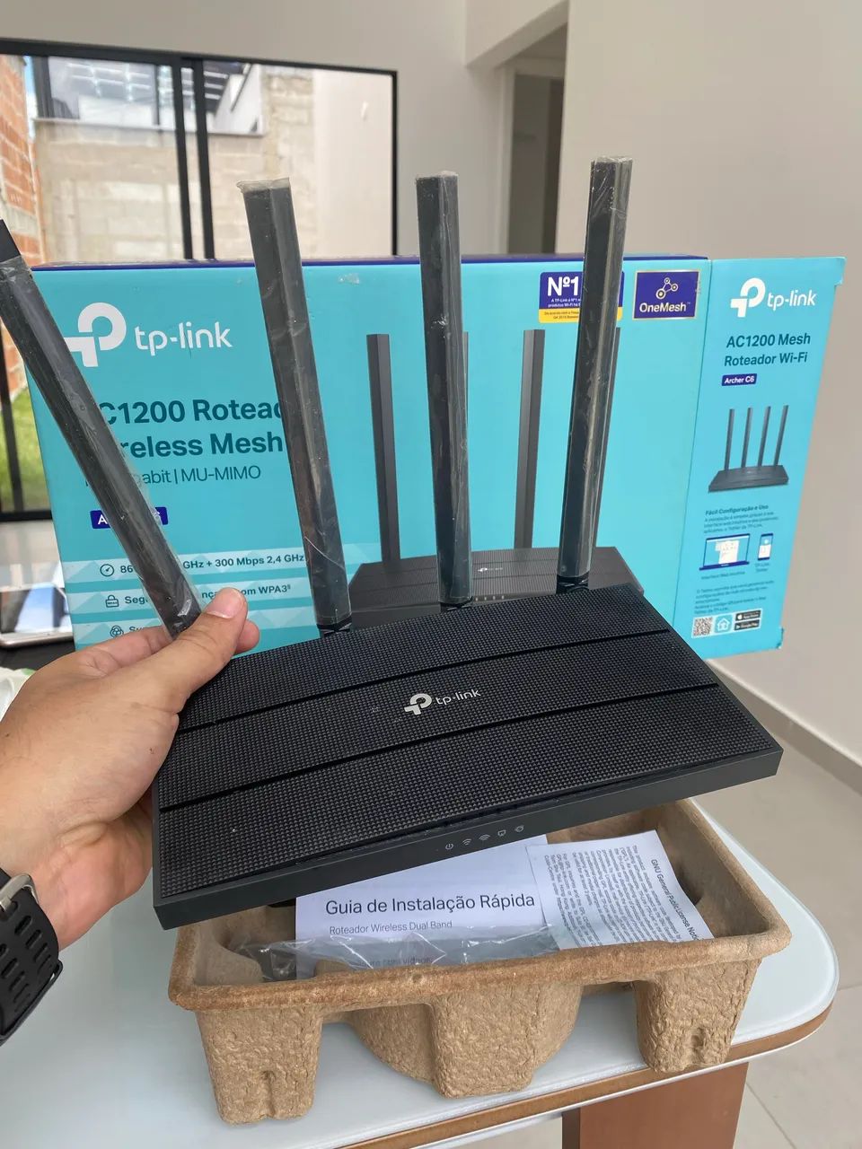 Roteador tp-link AC 1200 Archer C6 - Foto 3