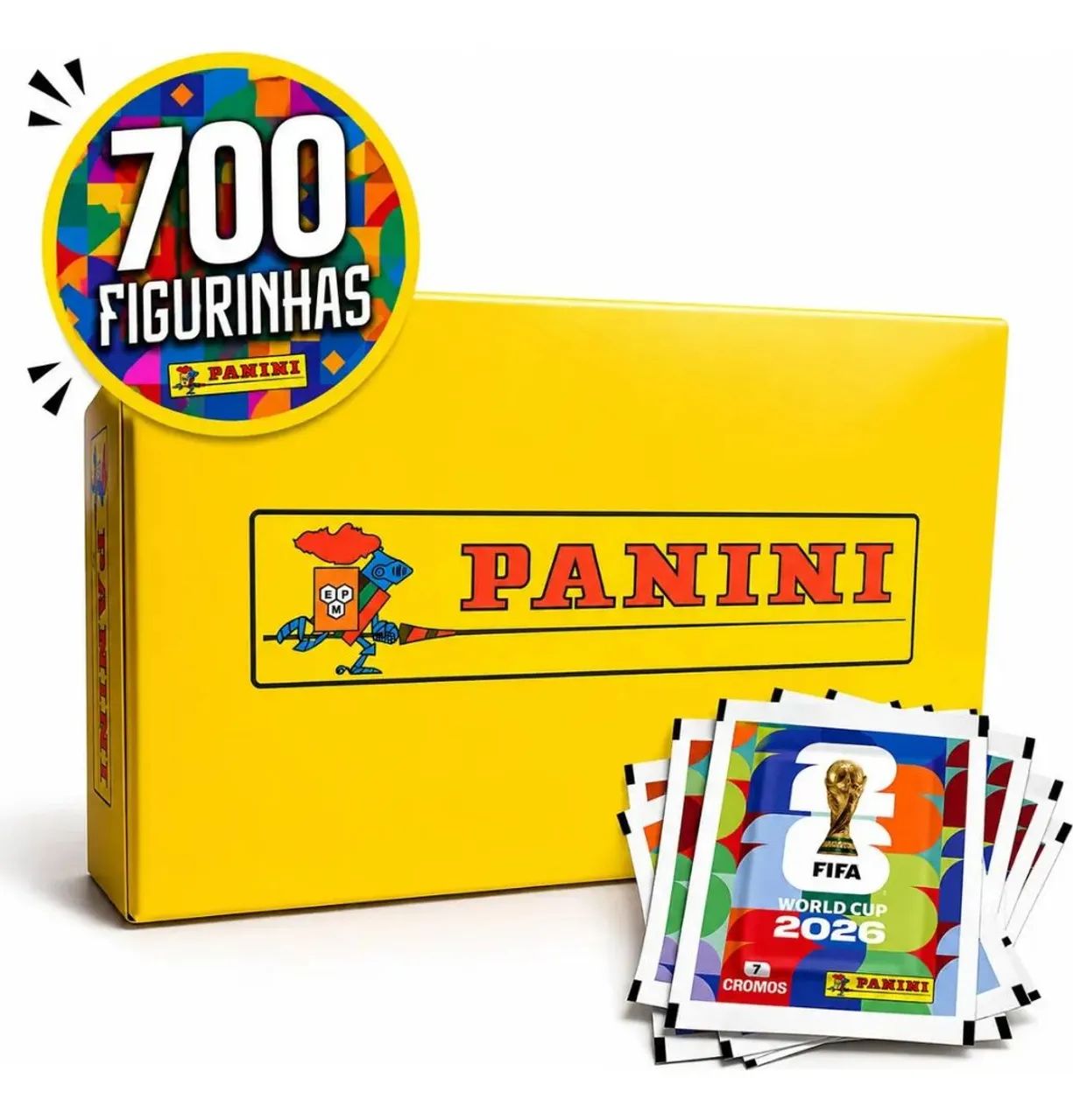 Kit Figurinhas da copa 2026 100 pacotes Oficial Panini 