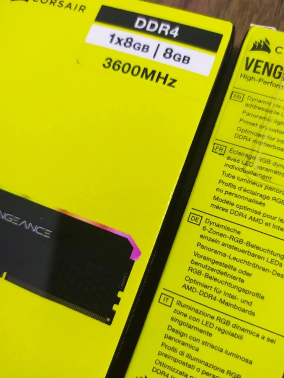 Memória RAM Corsair Vengeance RGB RS 8GB 3600MHz  - Foto 2