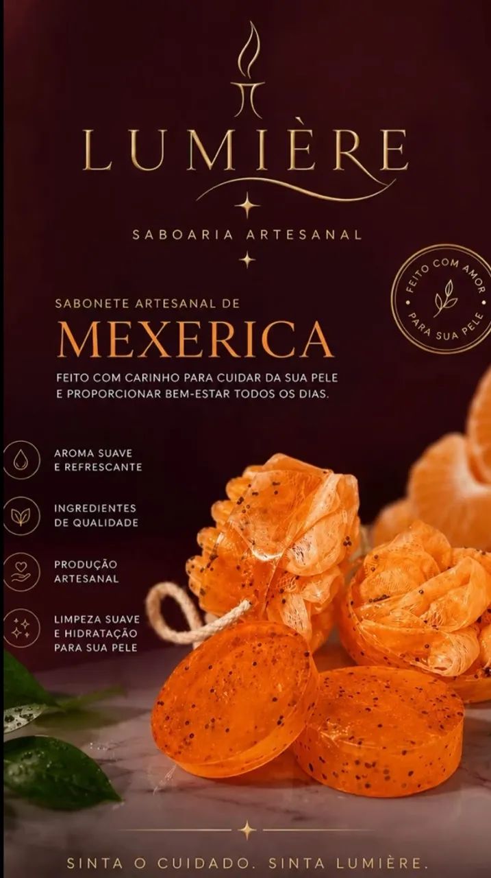 Sabonete artesanal com buchinha e esfoliante de frutas. - Foto 5