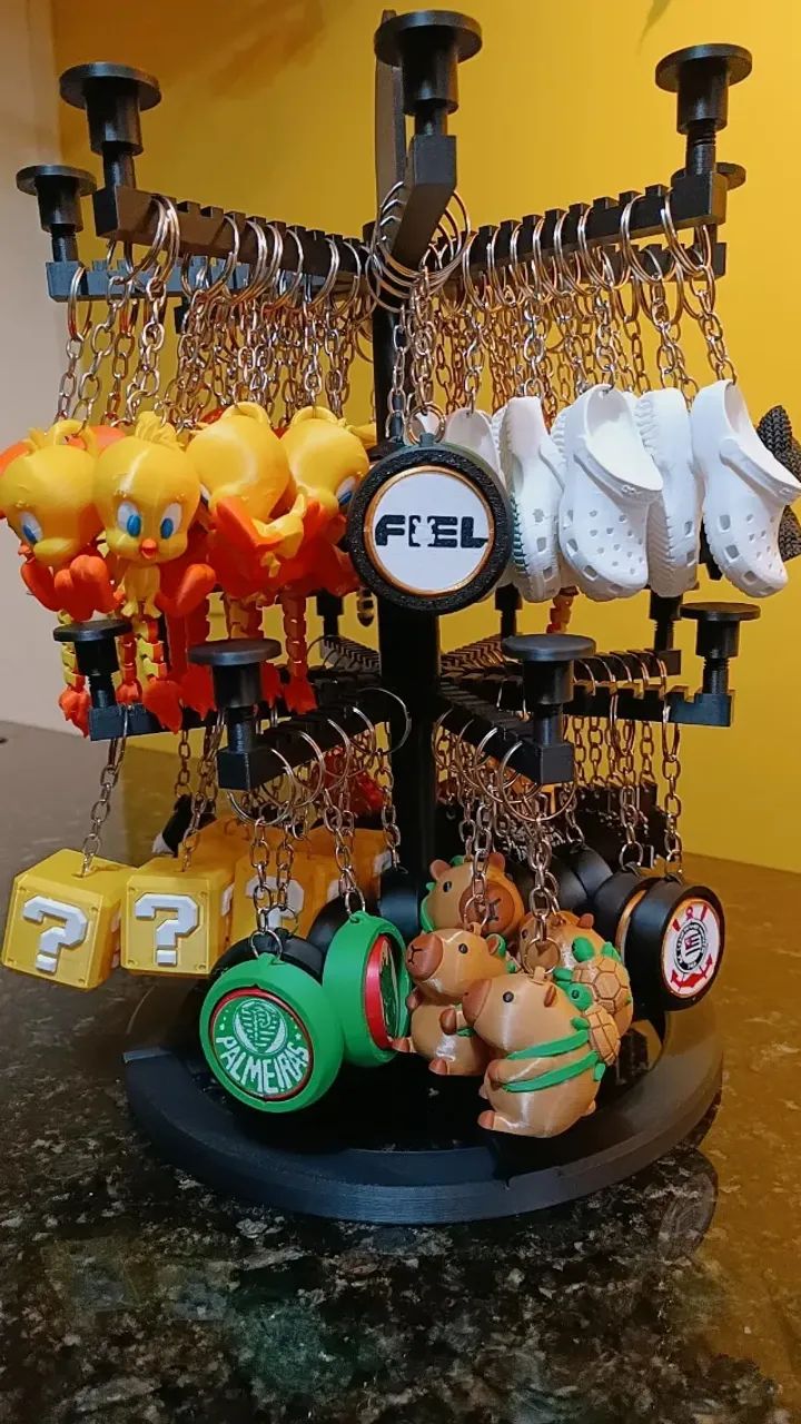 Expositor de Chaveiros 3D em Consignação para Comércio | Personalizados - Foto 3