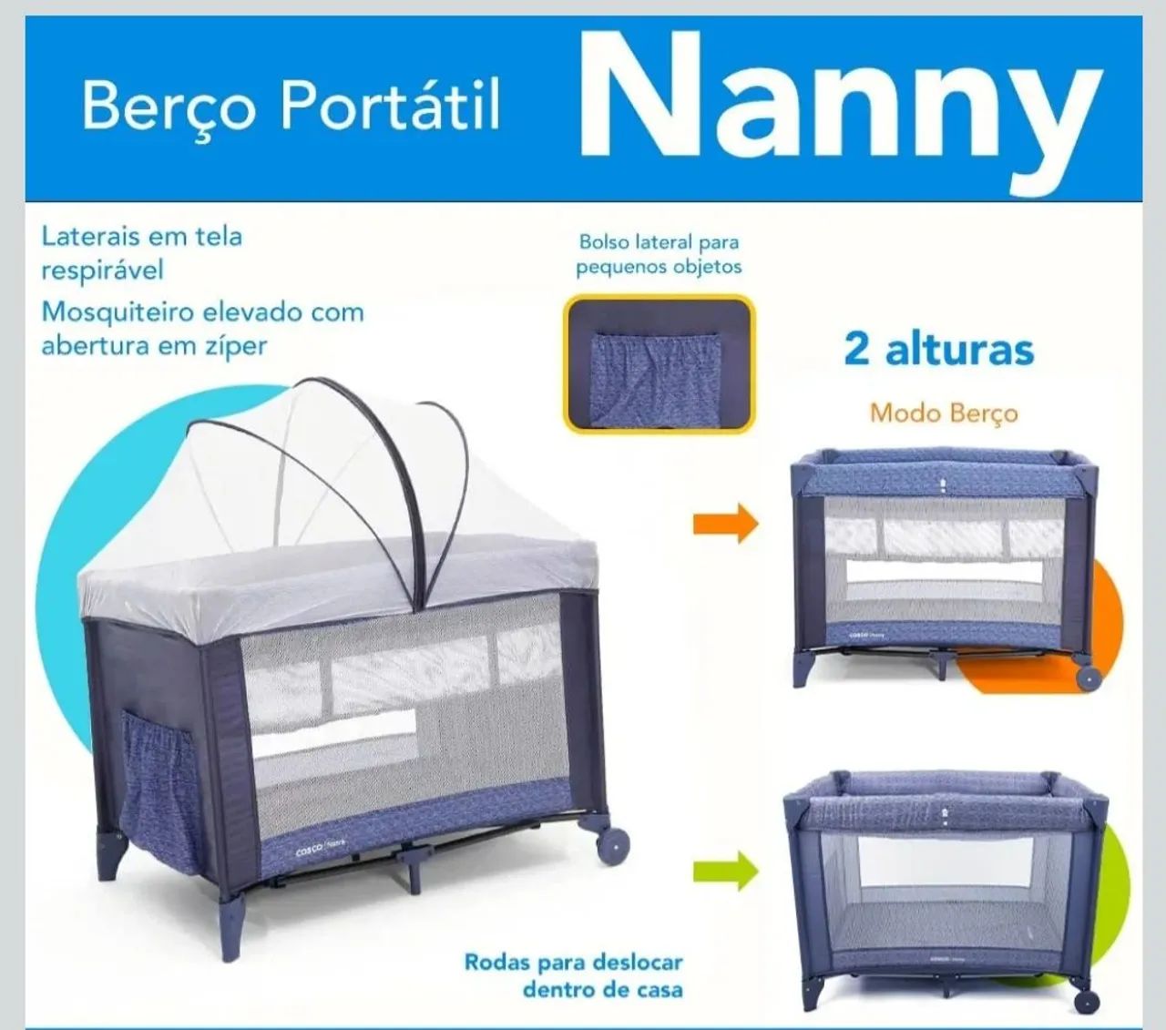 Berço Móvel Cosco 