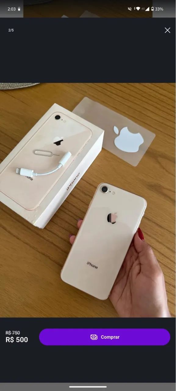 iPhone 8 64gb muito conservado  - Foto 2