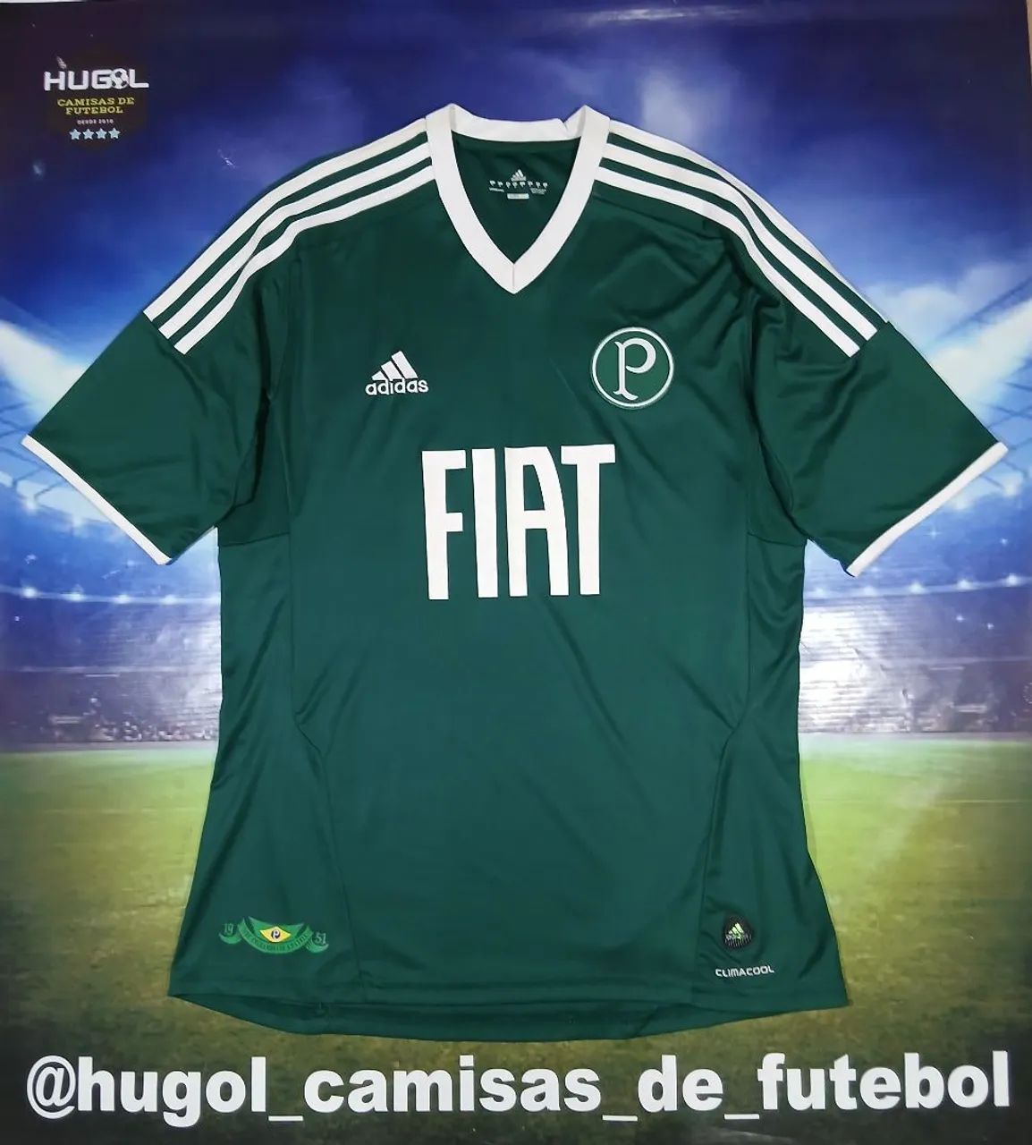 Camisa do Palmeiras 2011 Adidas #7 Tamanho M zerada 