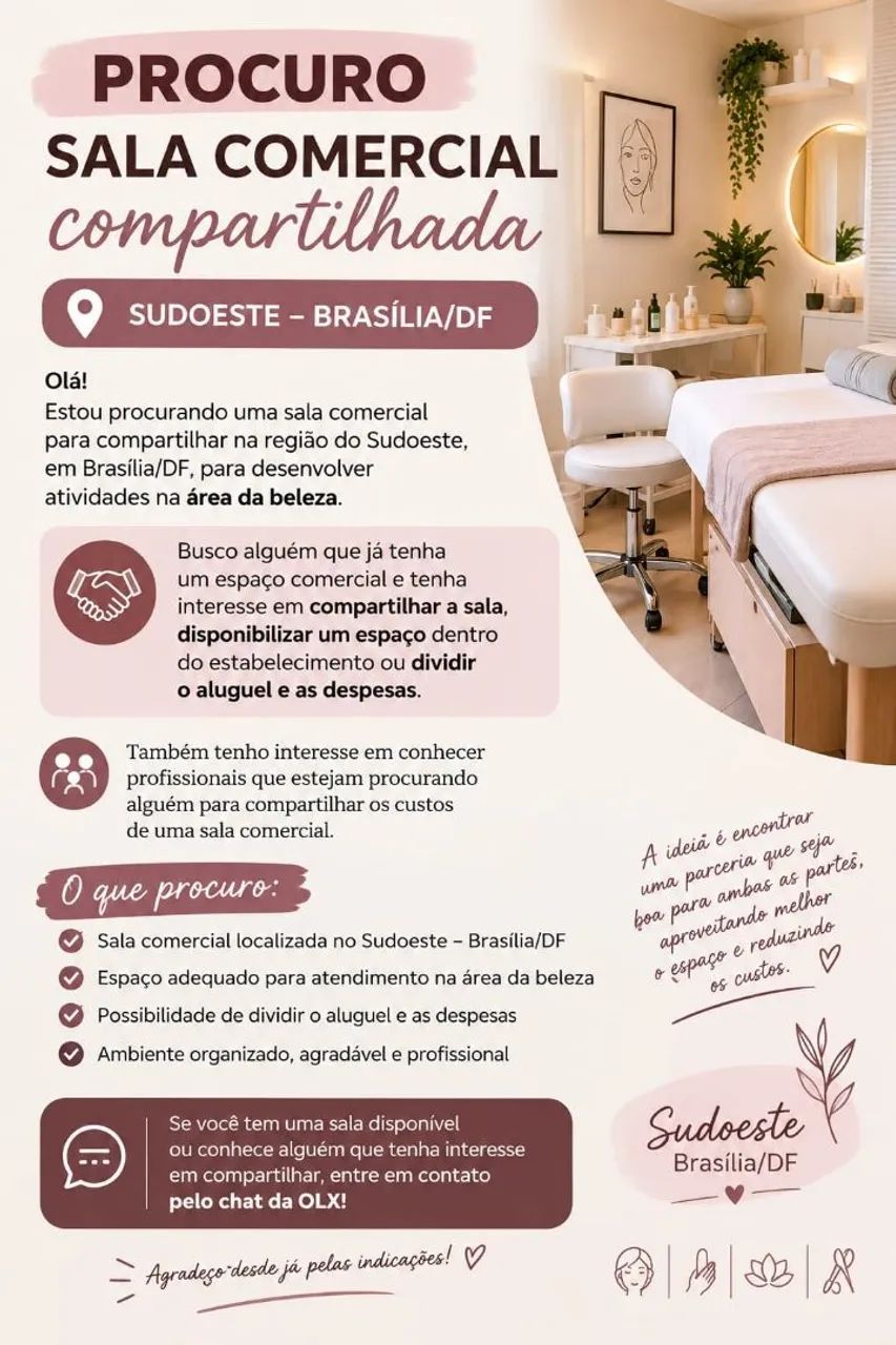 Aluguel de sala comercial compartilhada | Sudoeste | Brasília  - Foto 2
