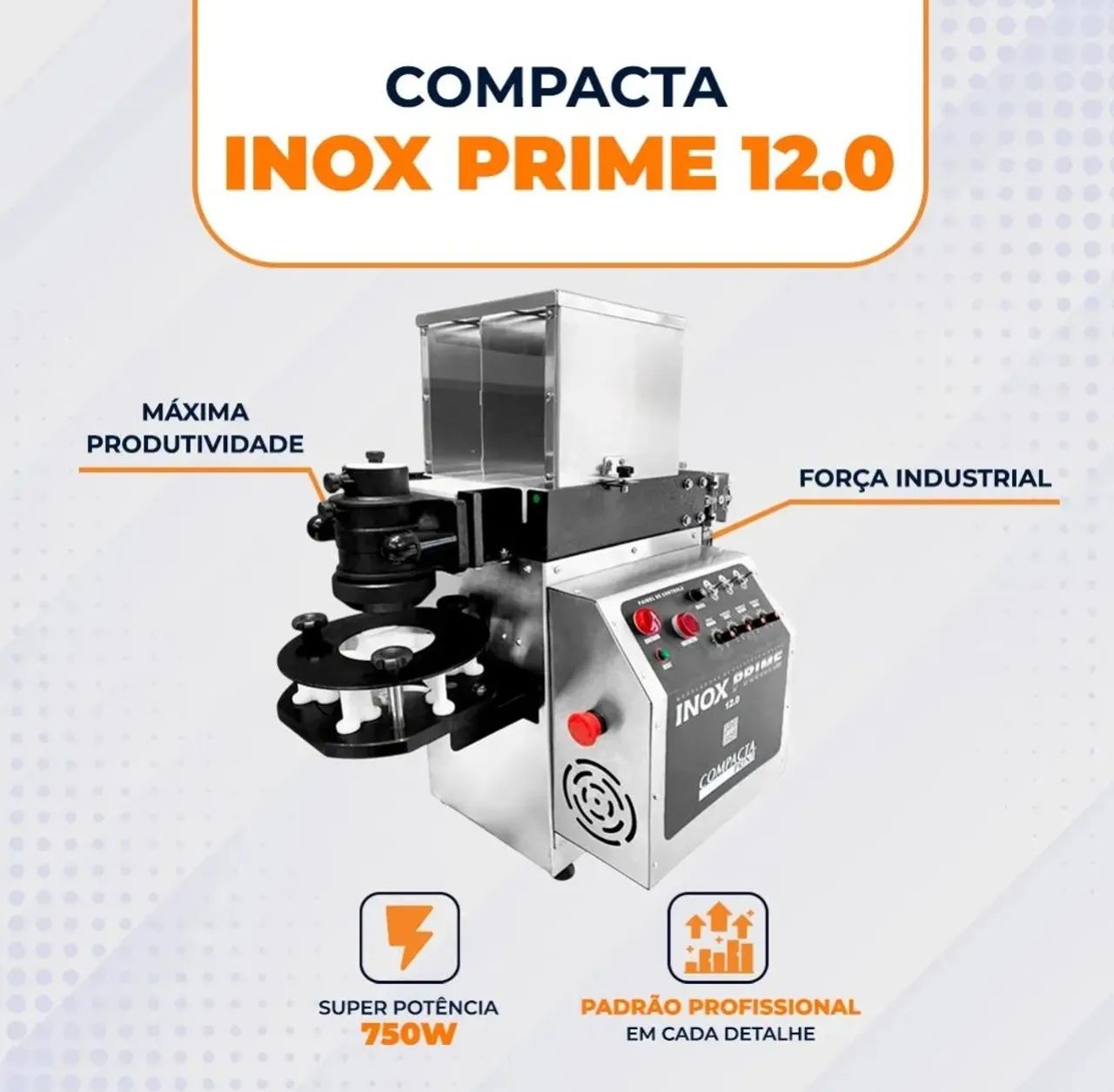 Máquina De Fazer salgados e Doces Compacta Inox Prime 12.0 - Foto 3