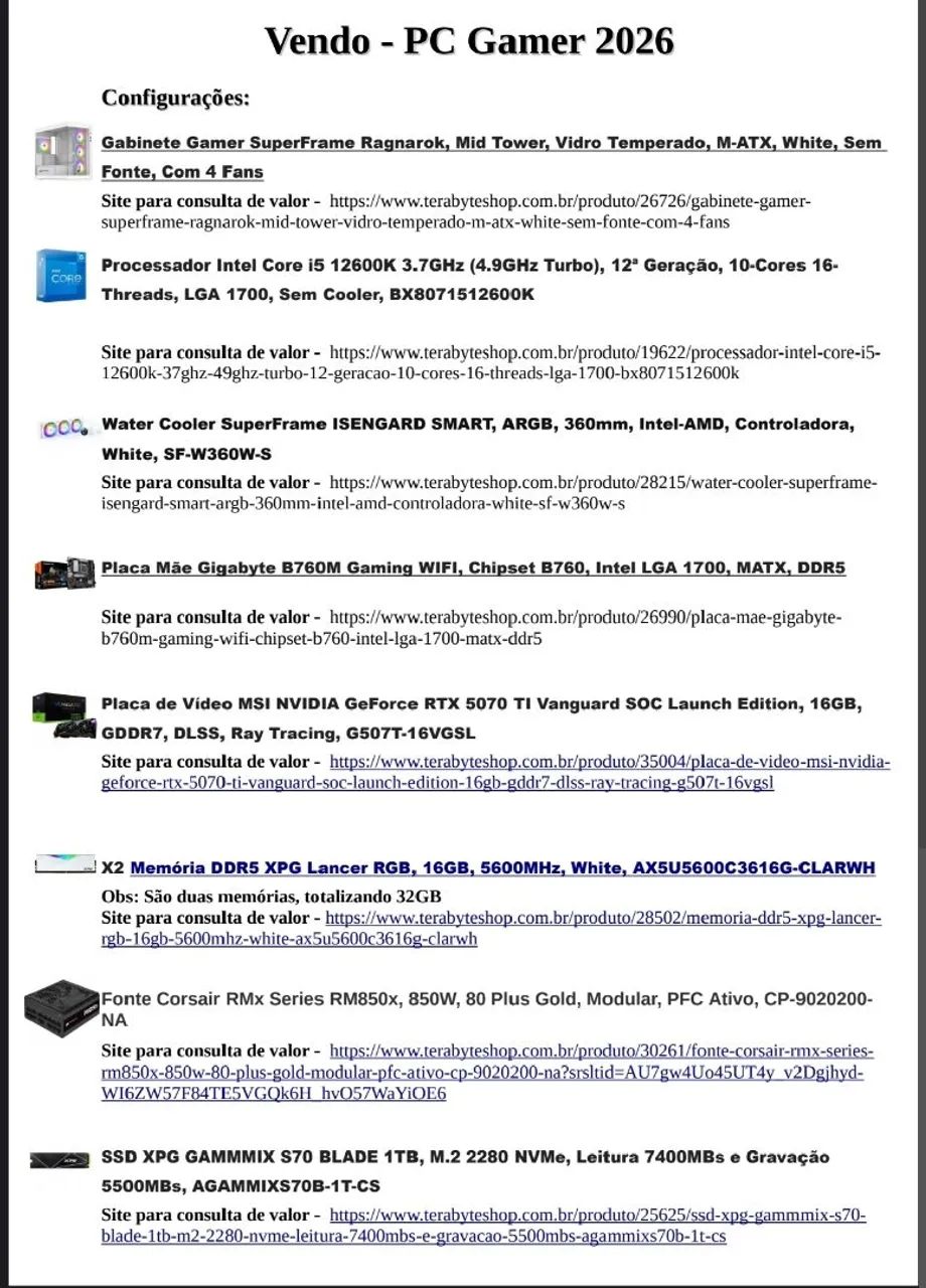 PC "Realmente" Gamer 2026 Top!!! - Foto 3